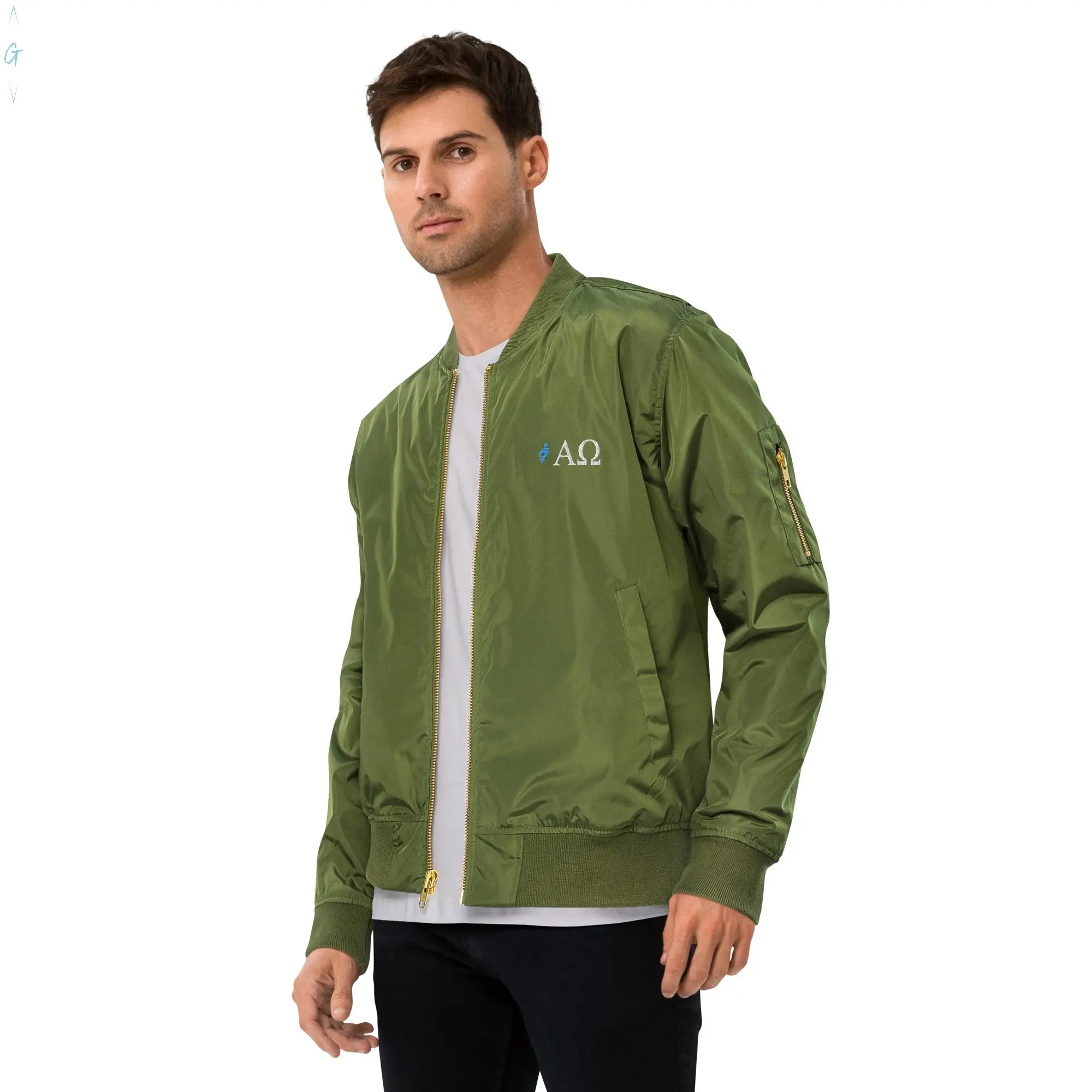 Alpha & Omega Premium Recycled Bomber Jacket God's Corner Store