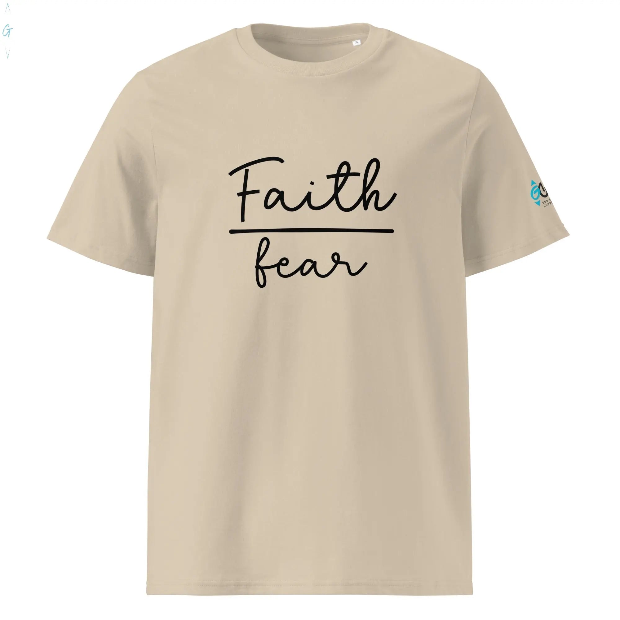 Faith over Fear Organic Tee God's Corner Store