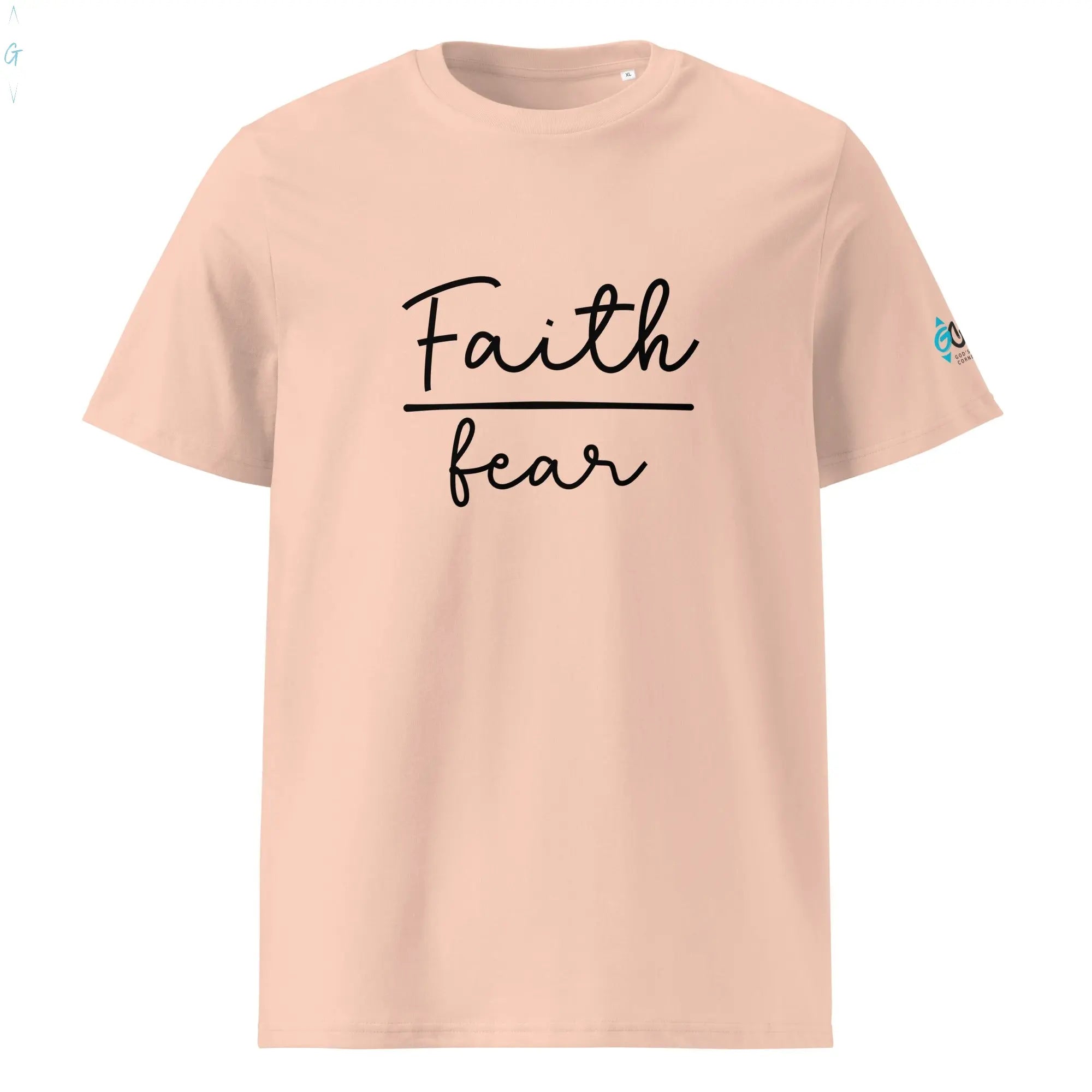 Faith over Fear Organic Tee God's Corner Store