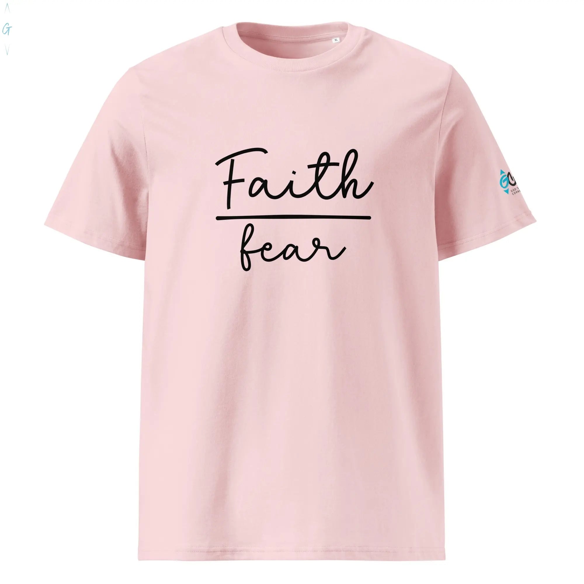 Faith over Fear Organic Tee God's Corner Store