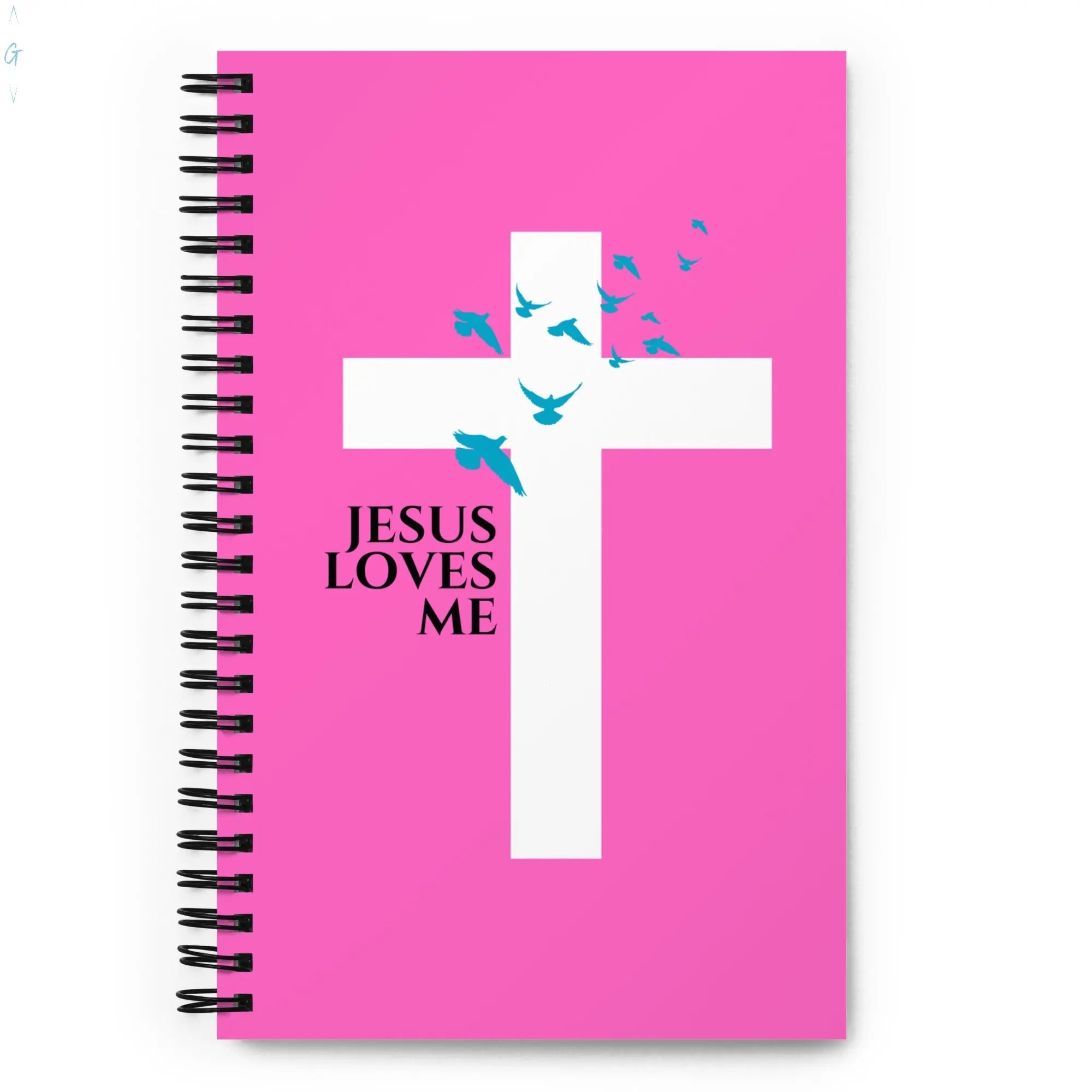 JESUS LOVES ME Spiral notebook God's Corner Store