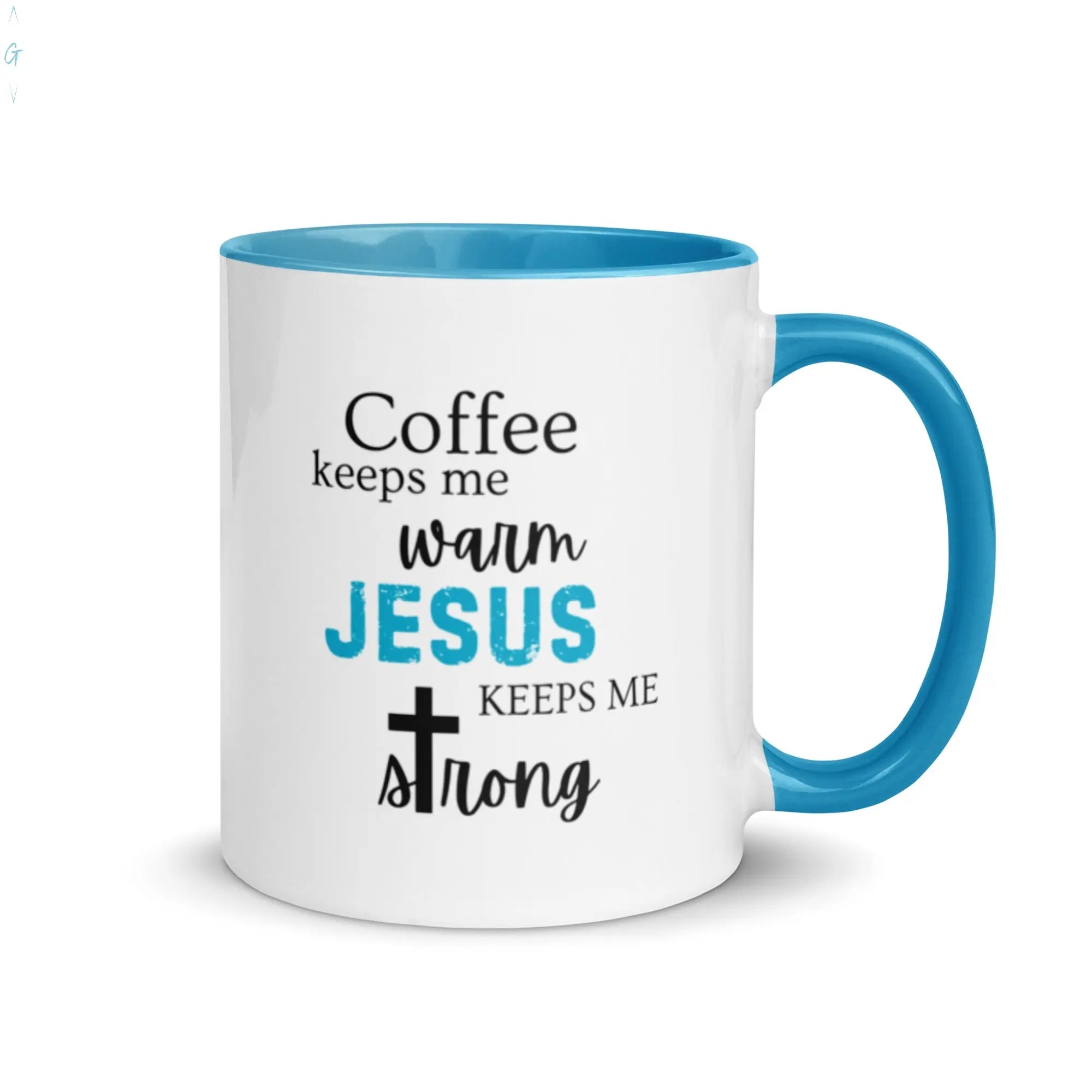 JESUS & COFFEE Mug with Color Inside God's Corner Store