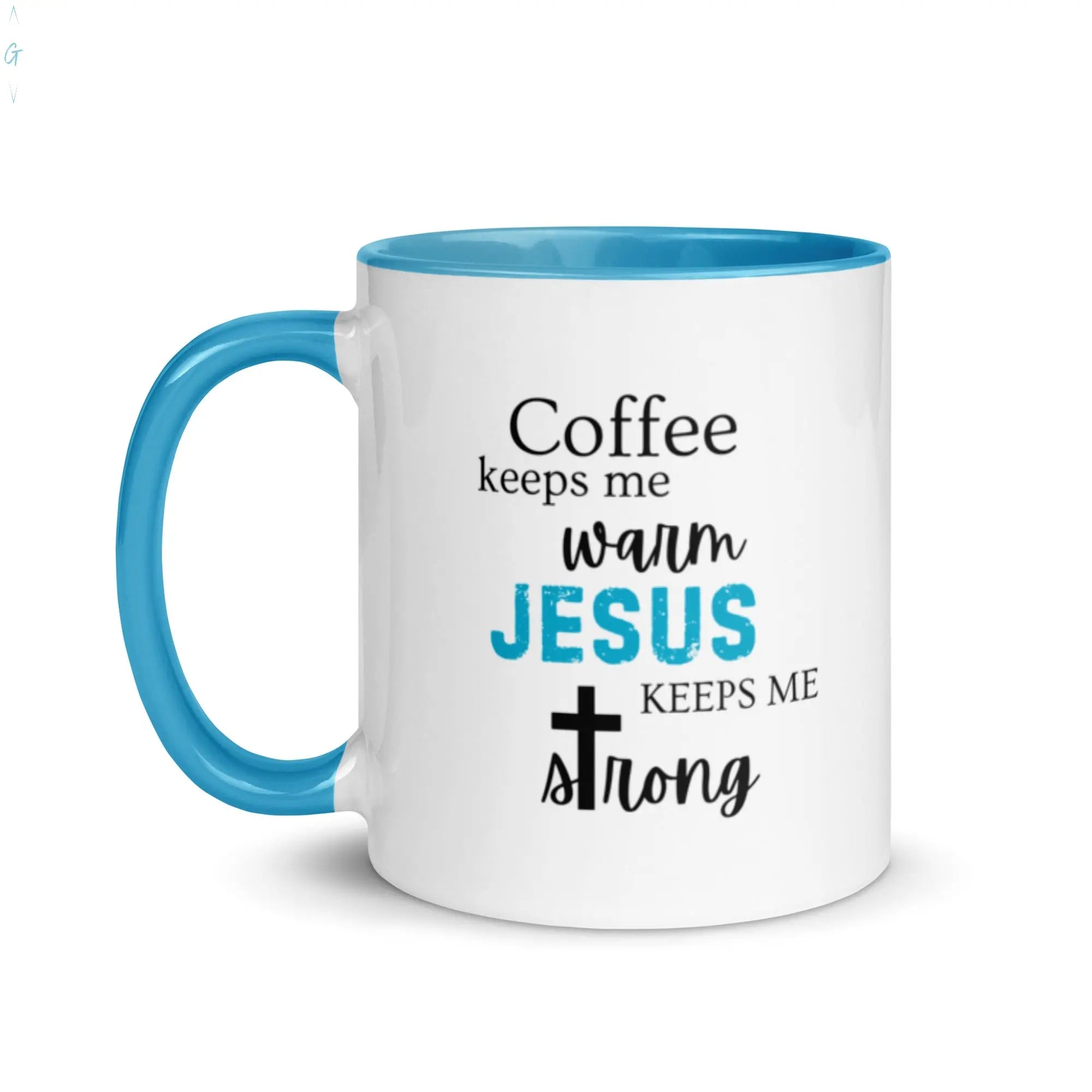 JESUS & COFFEE Mug with Color Inside God's Corner Store