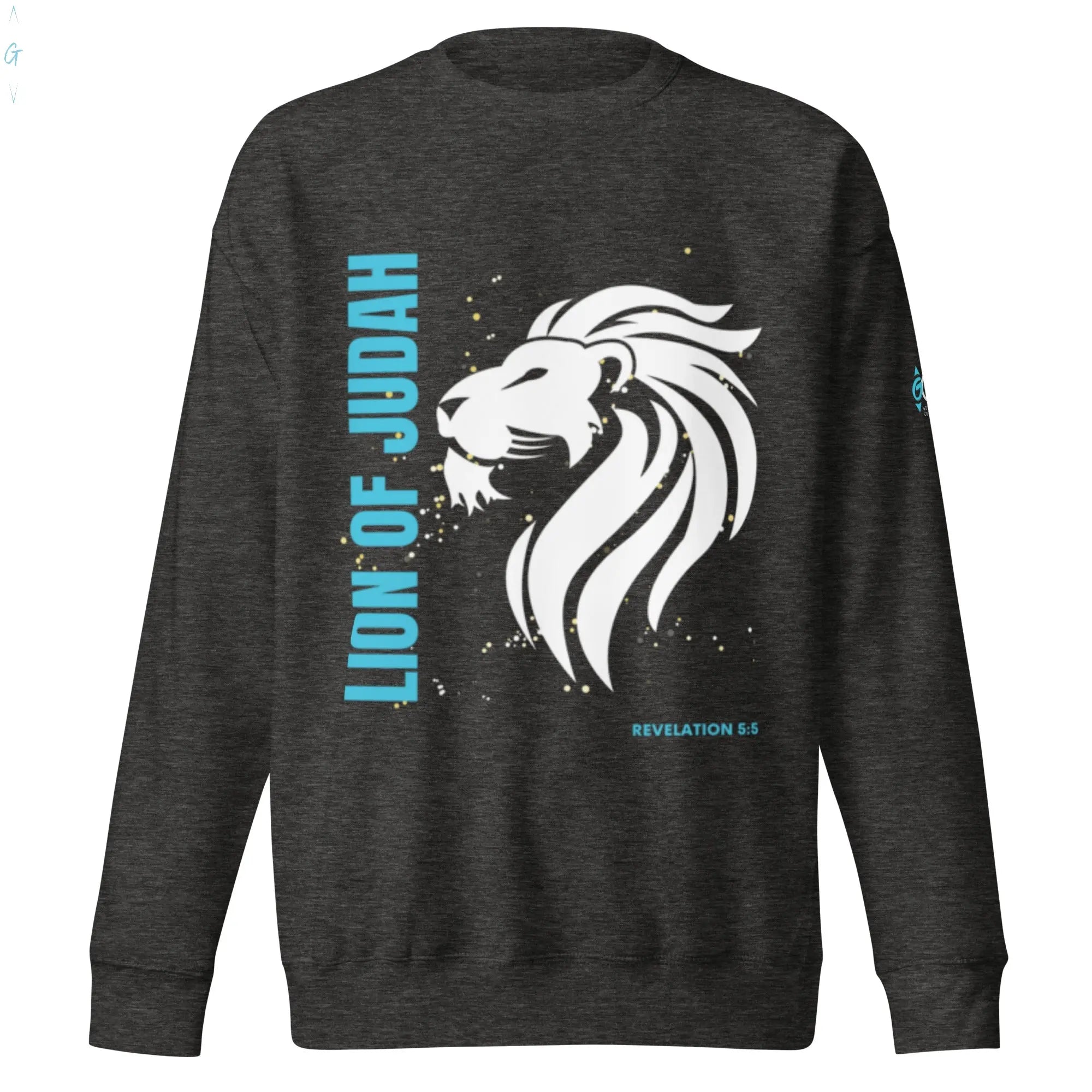 Lion of Judah Premium Sweatshirt God's Corner Store