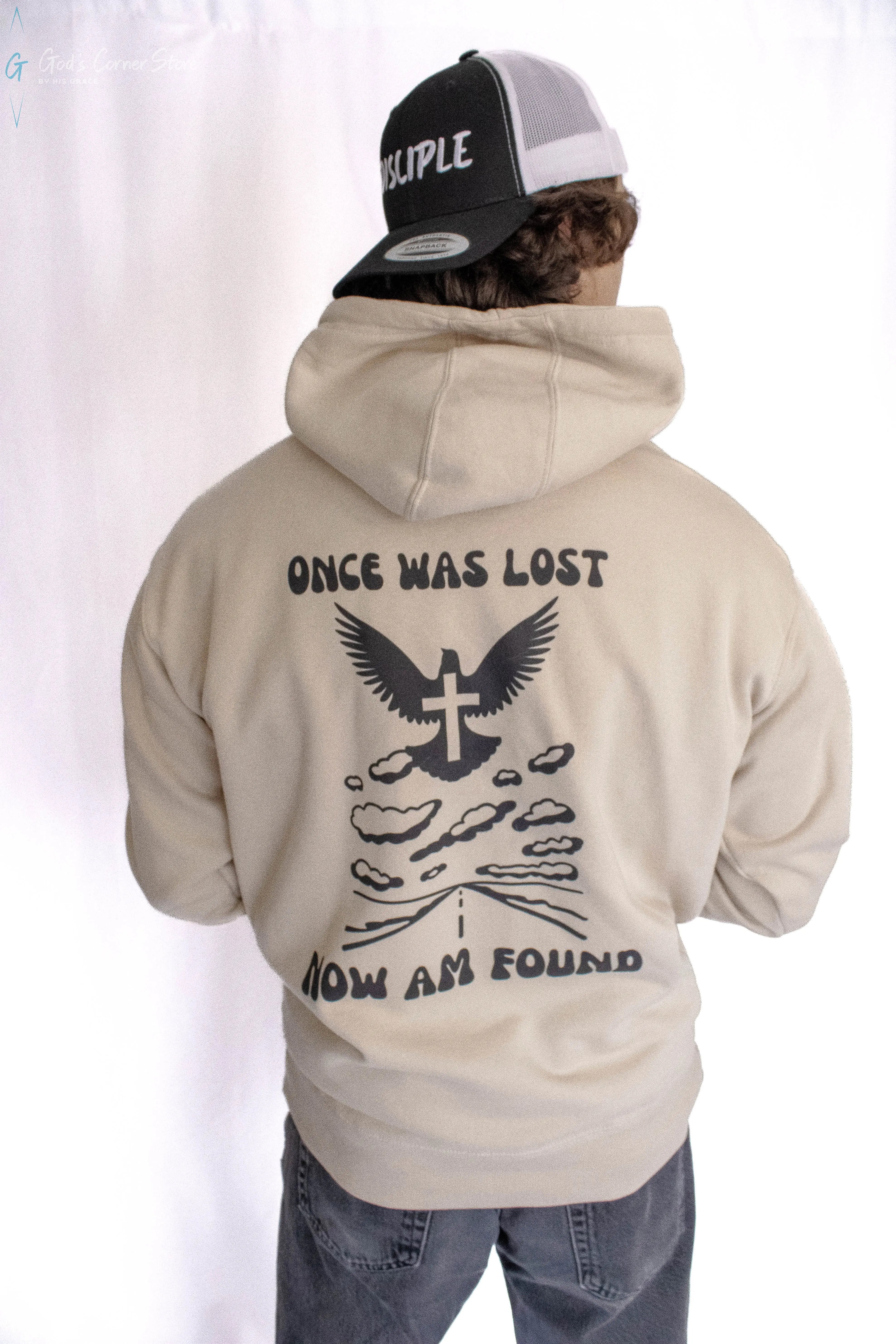 Once was lost, now am found Premium Hoodie God's Corner Store