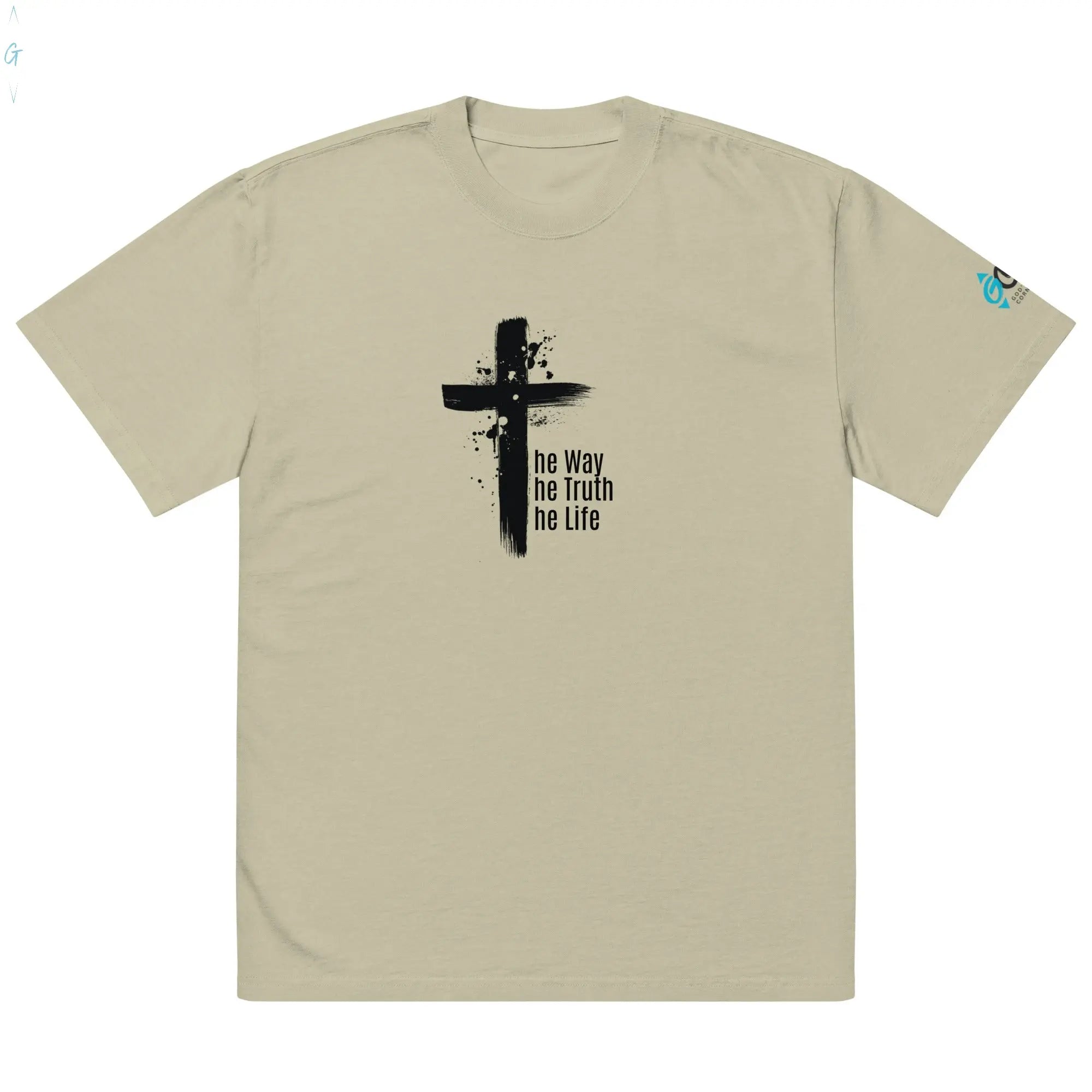 THE WAY, THE TRUTH, THE LIFE Oversized Unisex Faded Tee God's Corner Store