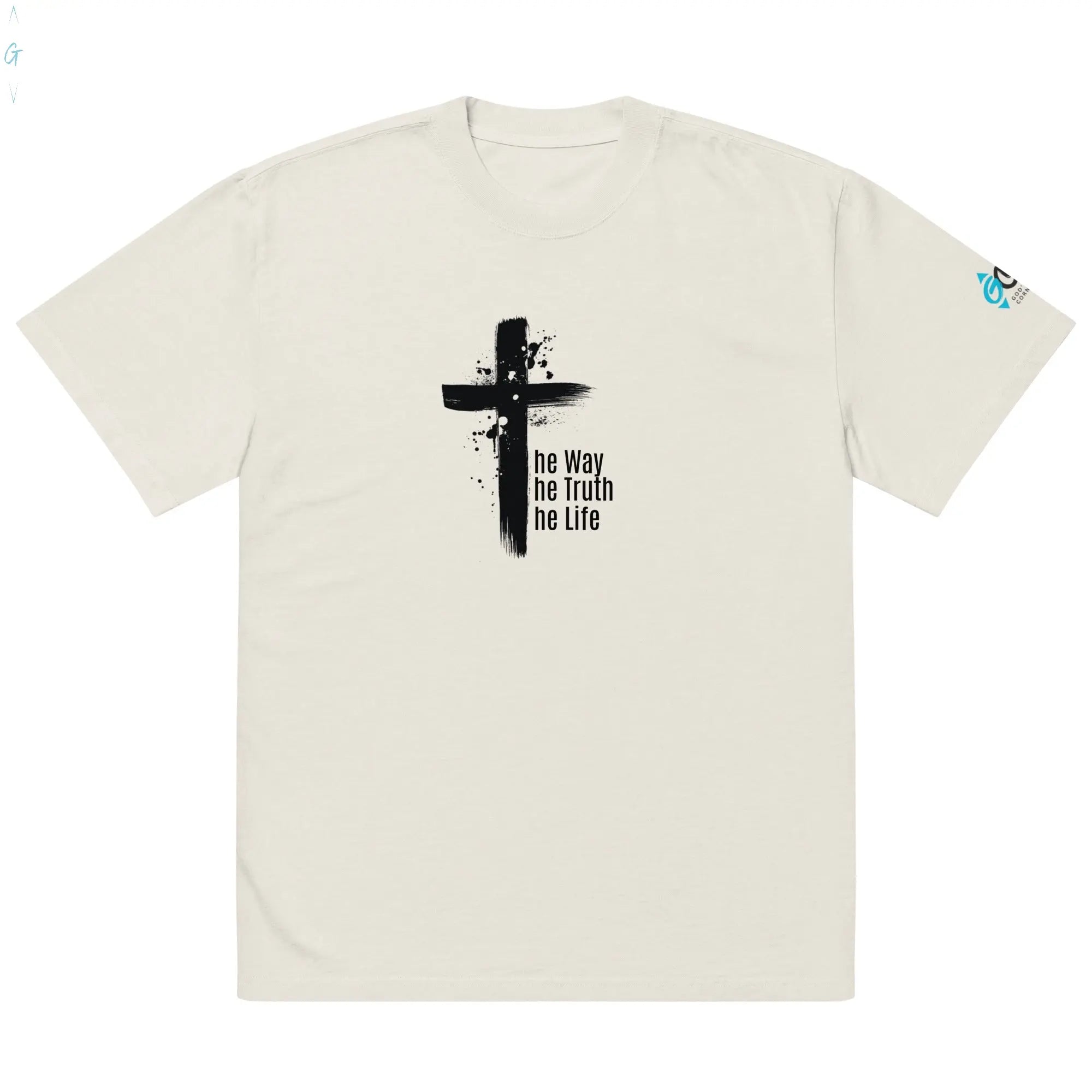 THE WAY, THE TRUTH, THE LIFE Oversized Unisex Faded Tee God's Corner Store