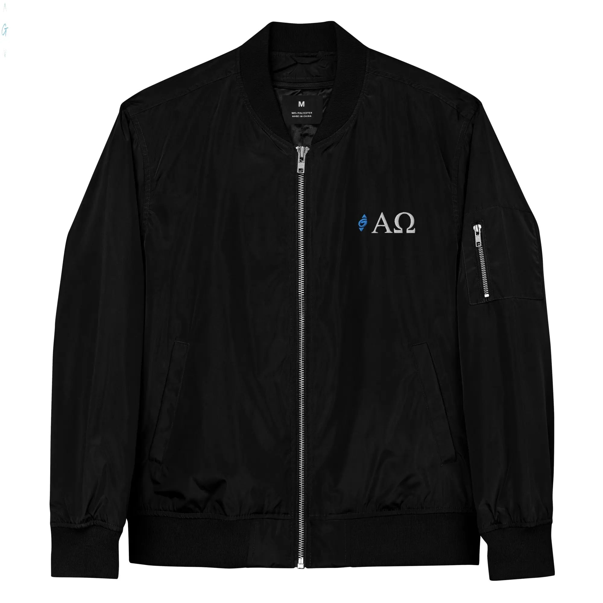 ALPHA & OMEGA Premium Recycled Bomber Jacket God's Corner Store