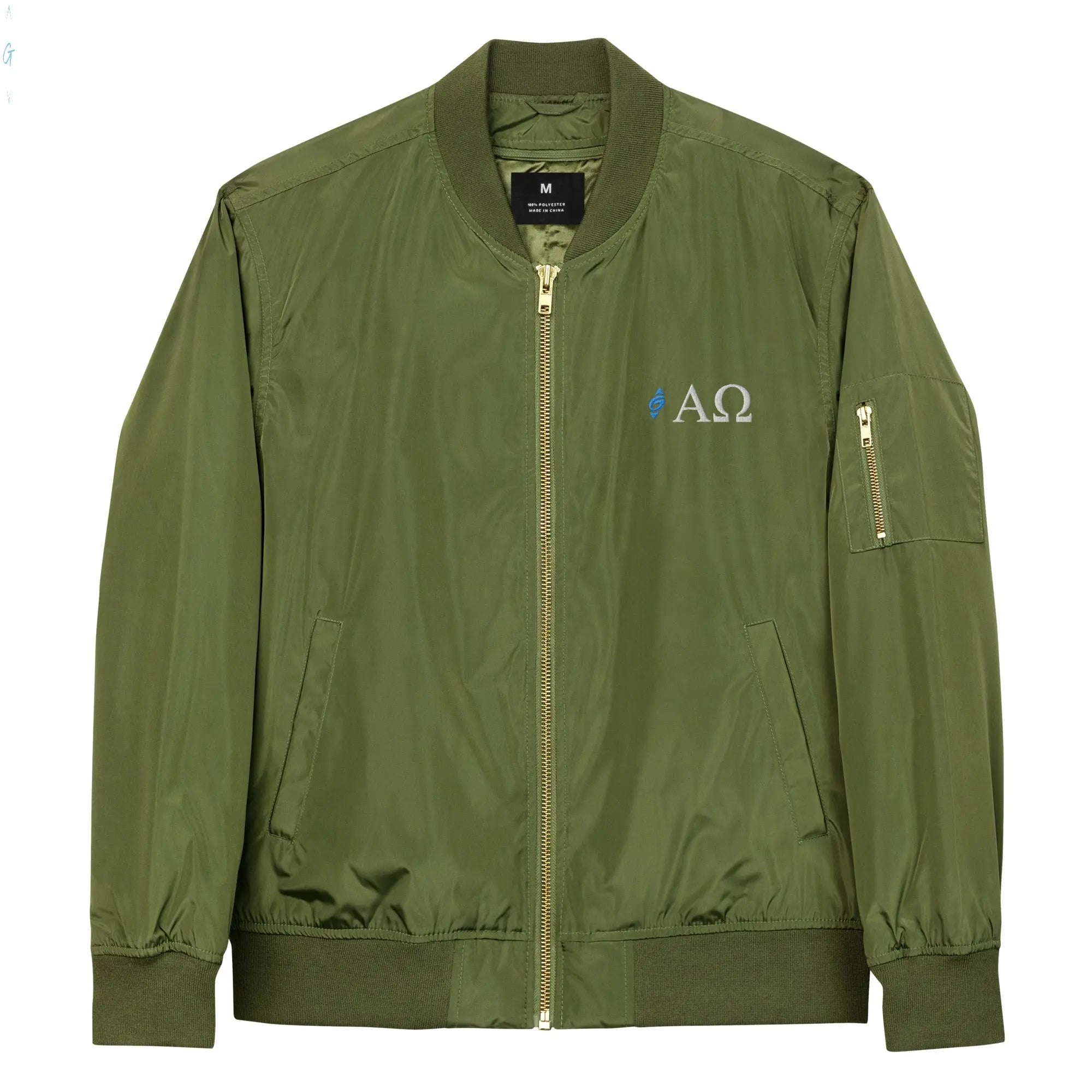 ALPHA & OMEGA Premium Recycled Bomber Jacket God's Corner Store