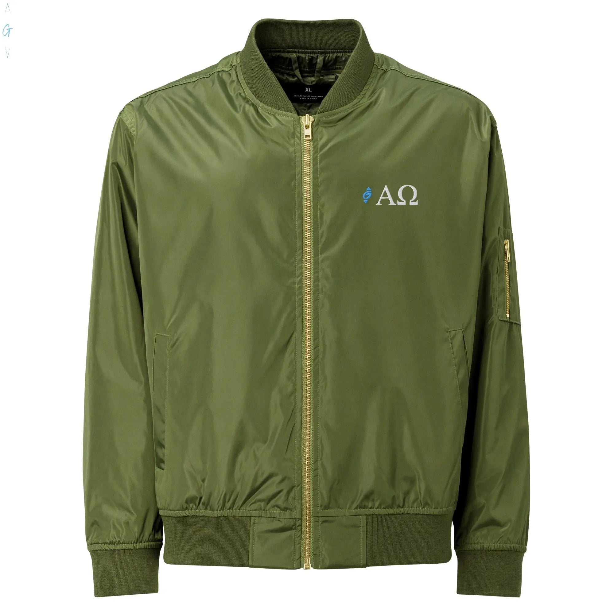 Alpha & Omega Premium Recycled Bomber Jacket God's Corner Store