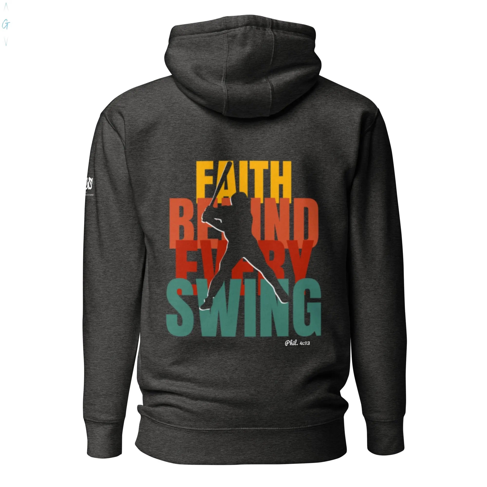 Behind Every Swing Premium Hoodie God's Corner Store
