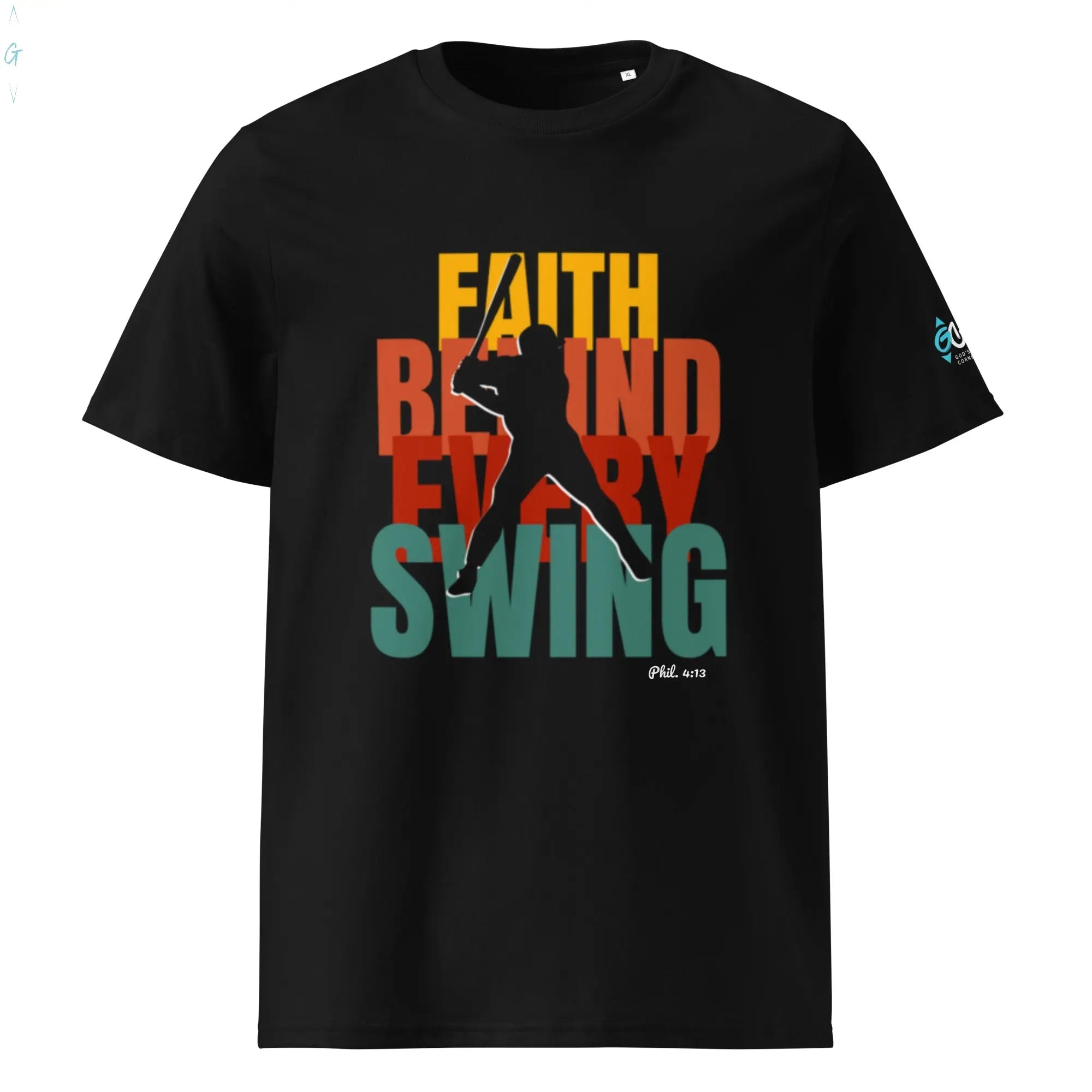 Behind every swing organic tee God's Corner Store