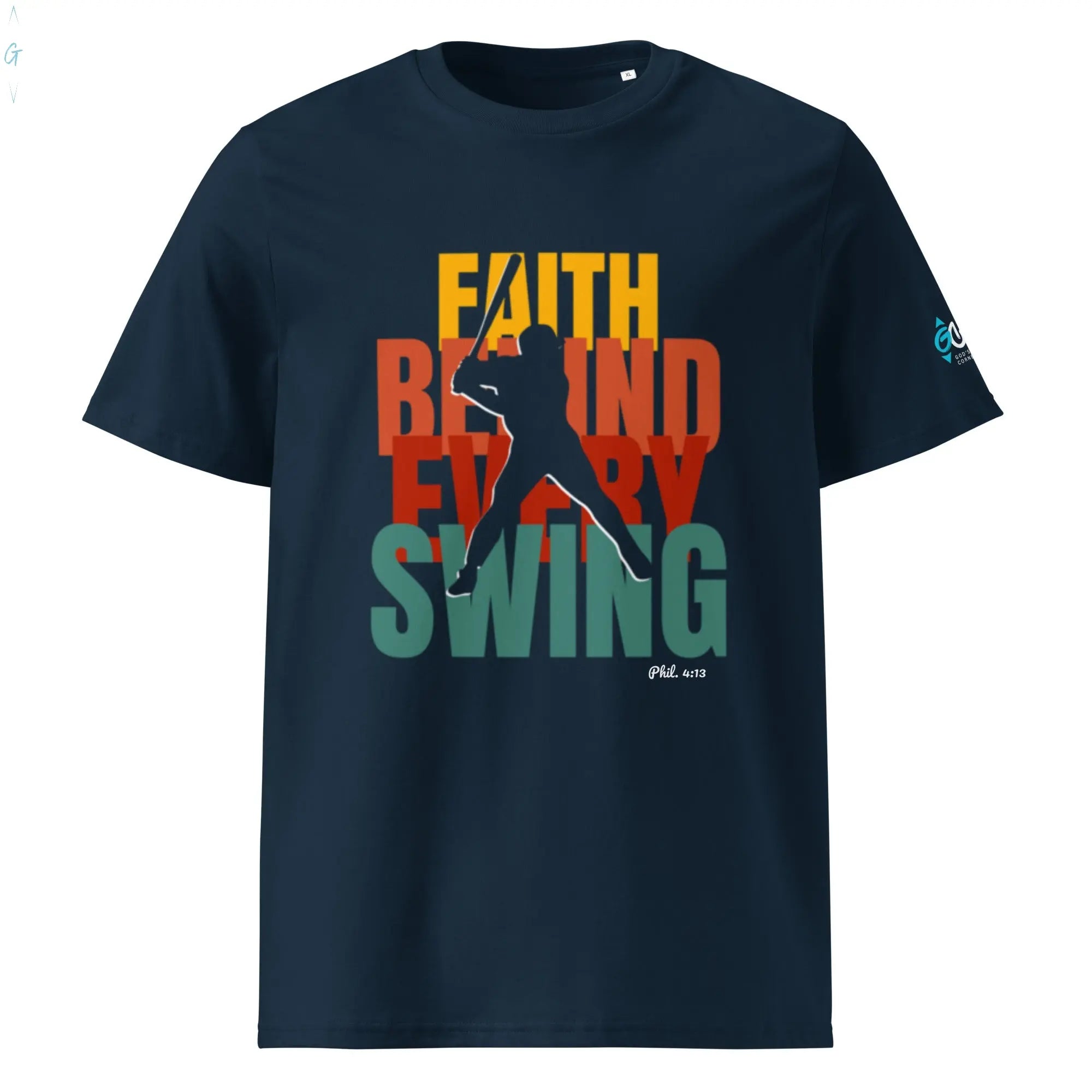 Behind every swing organic tee God's Corner Store