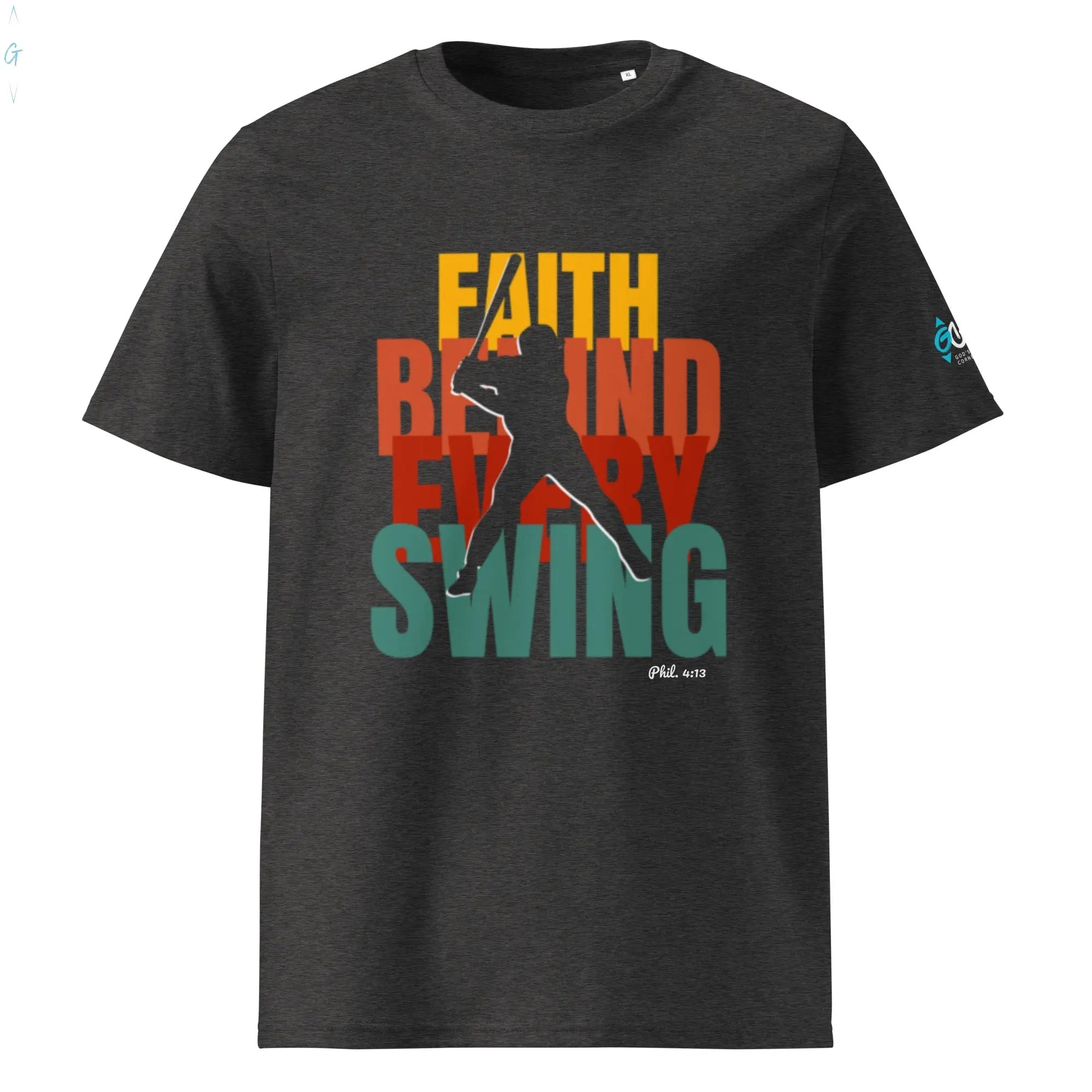 Behind every swing organic tee God's Corner Store