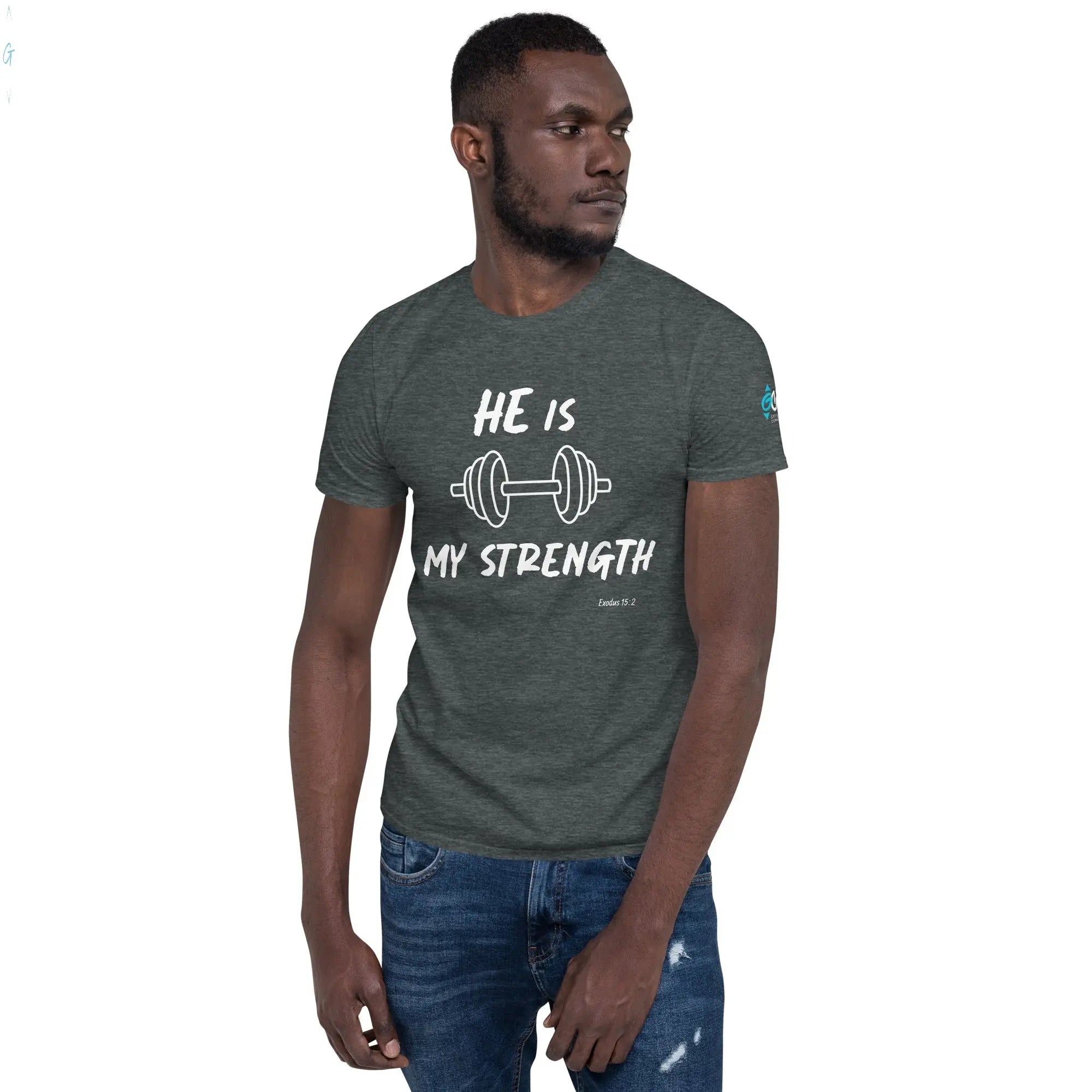 HE IS MY STRENGTH Soft-style Tee God's Corner Store