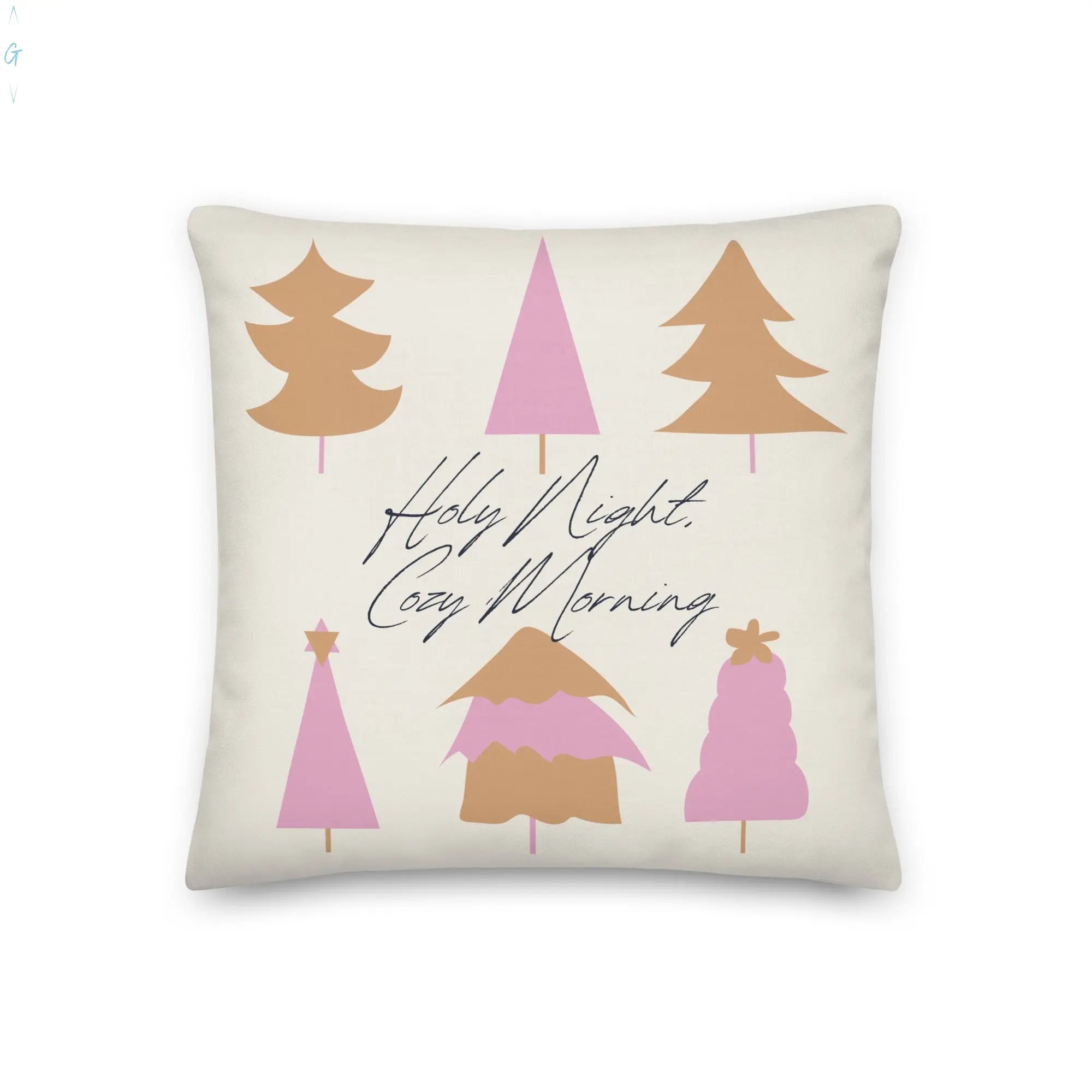 Holy Night, Cozy Morning Premium Pillow God's Corner Store