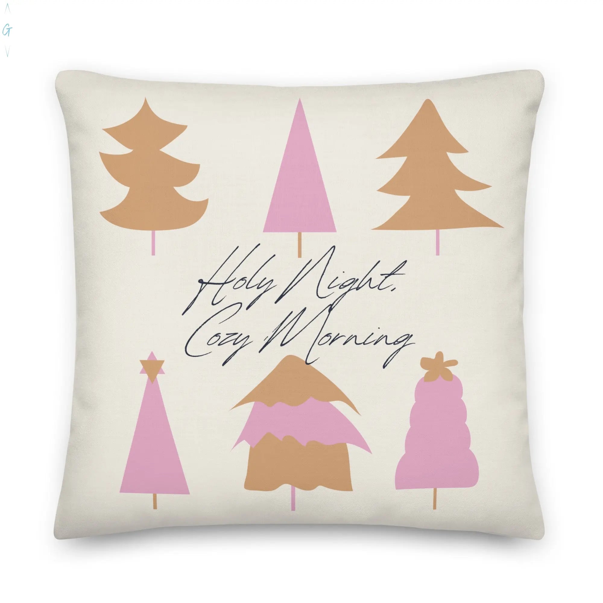 Holy Night, Cozy Morning Premium Pillow God's Corner Store