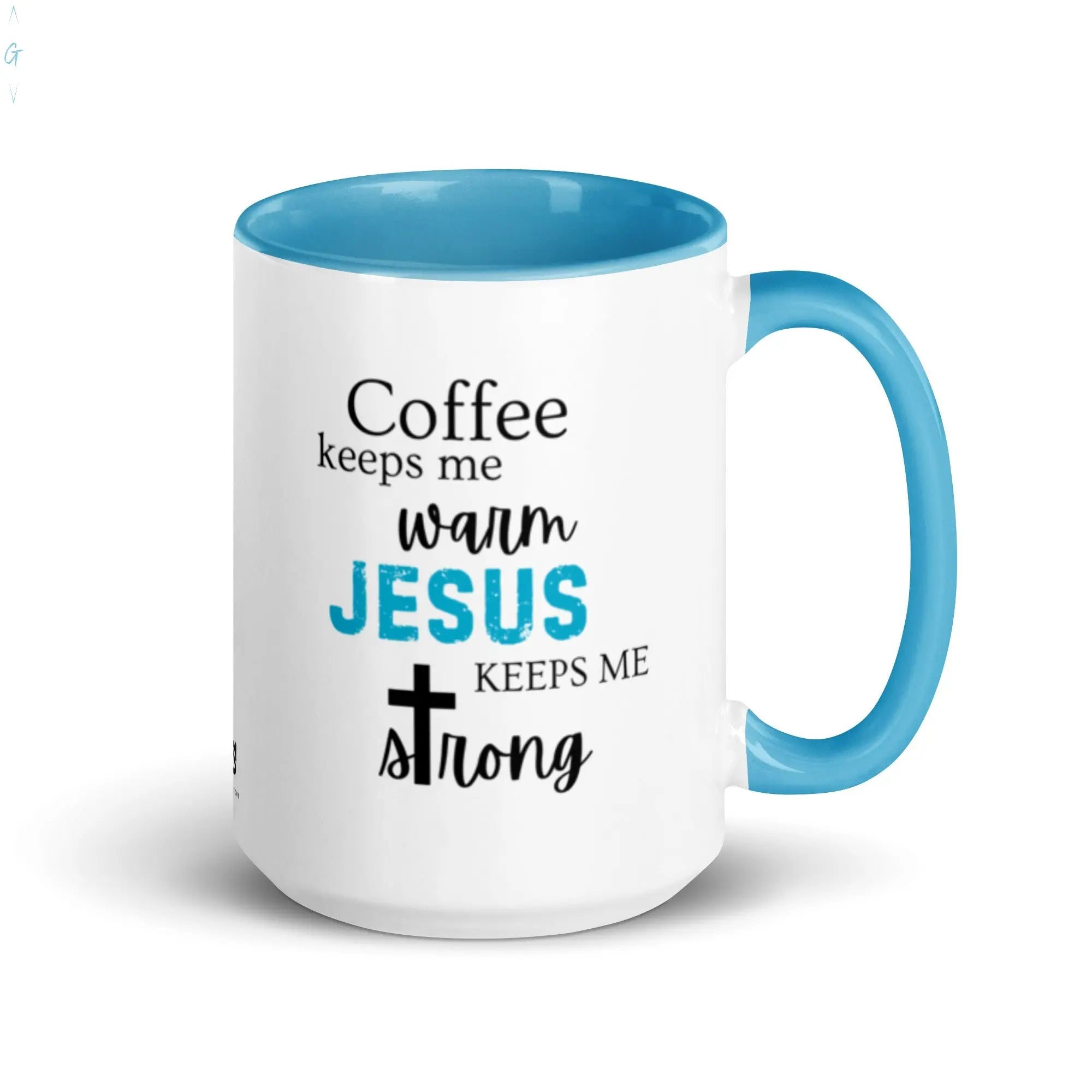 JESUS & COFFEE Mug with Color Inside God's Corner Store