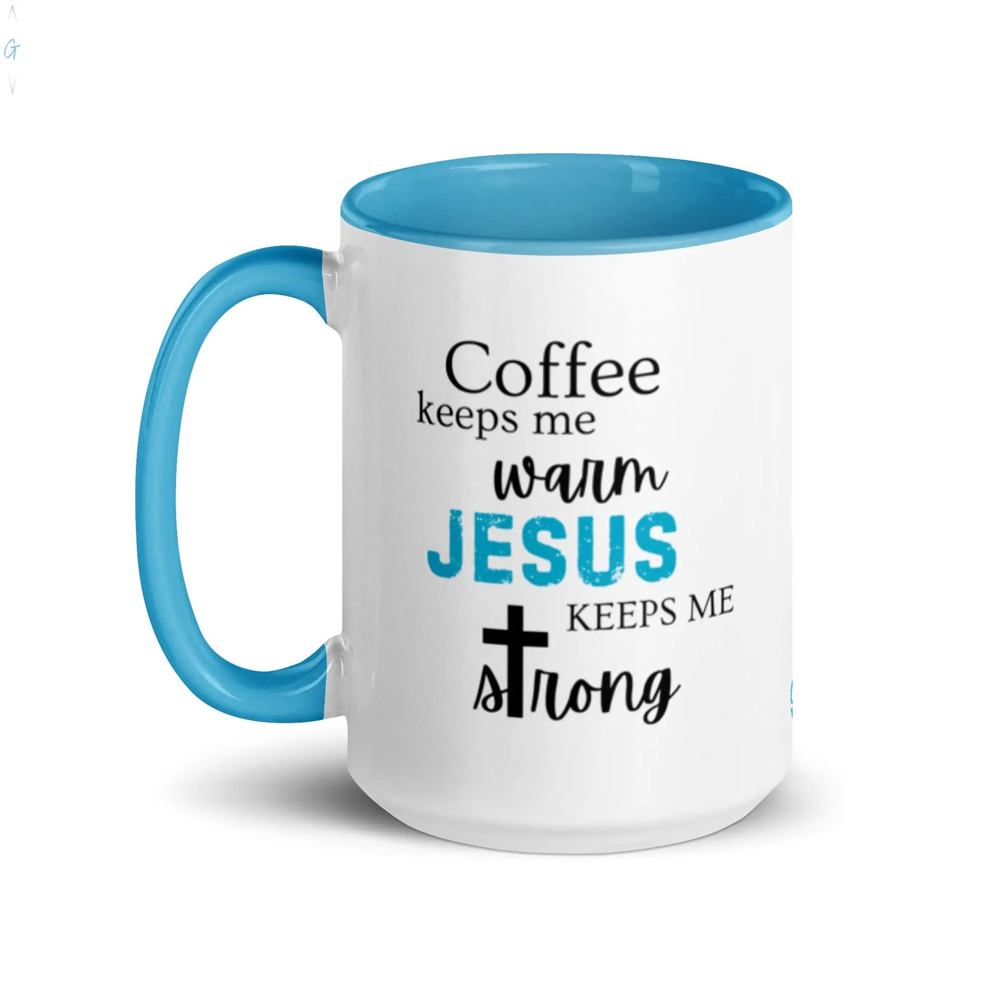 JESUS & COFFEE Mug with Color Inside God's Corner Store