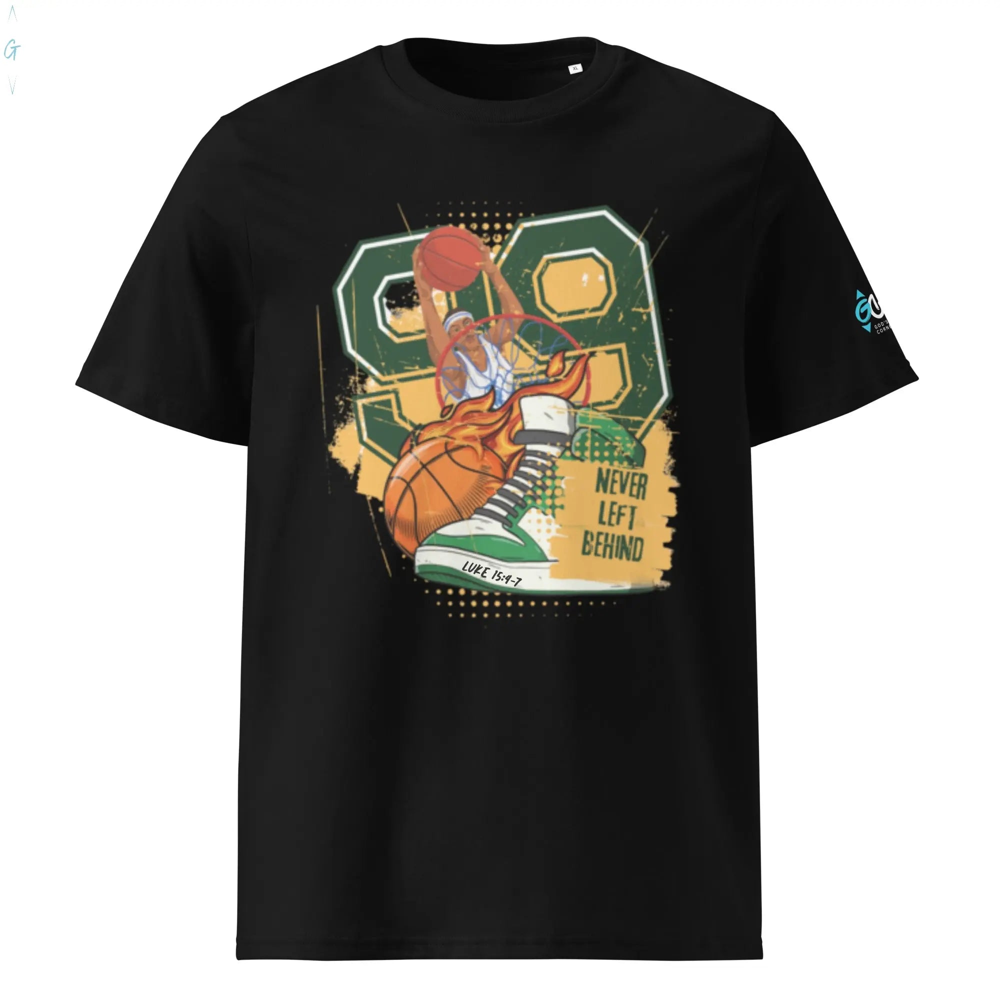 Never Left Behind Organic Tee God's Corner Store
