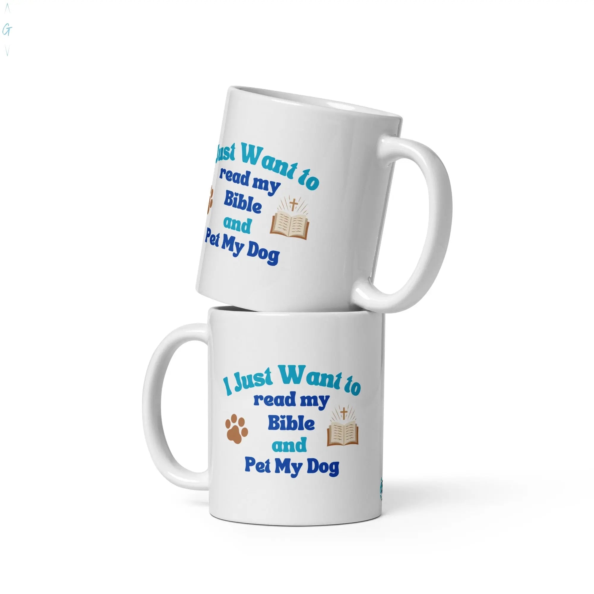 SERENITY TIME White glossy mug God's Corner Store