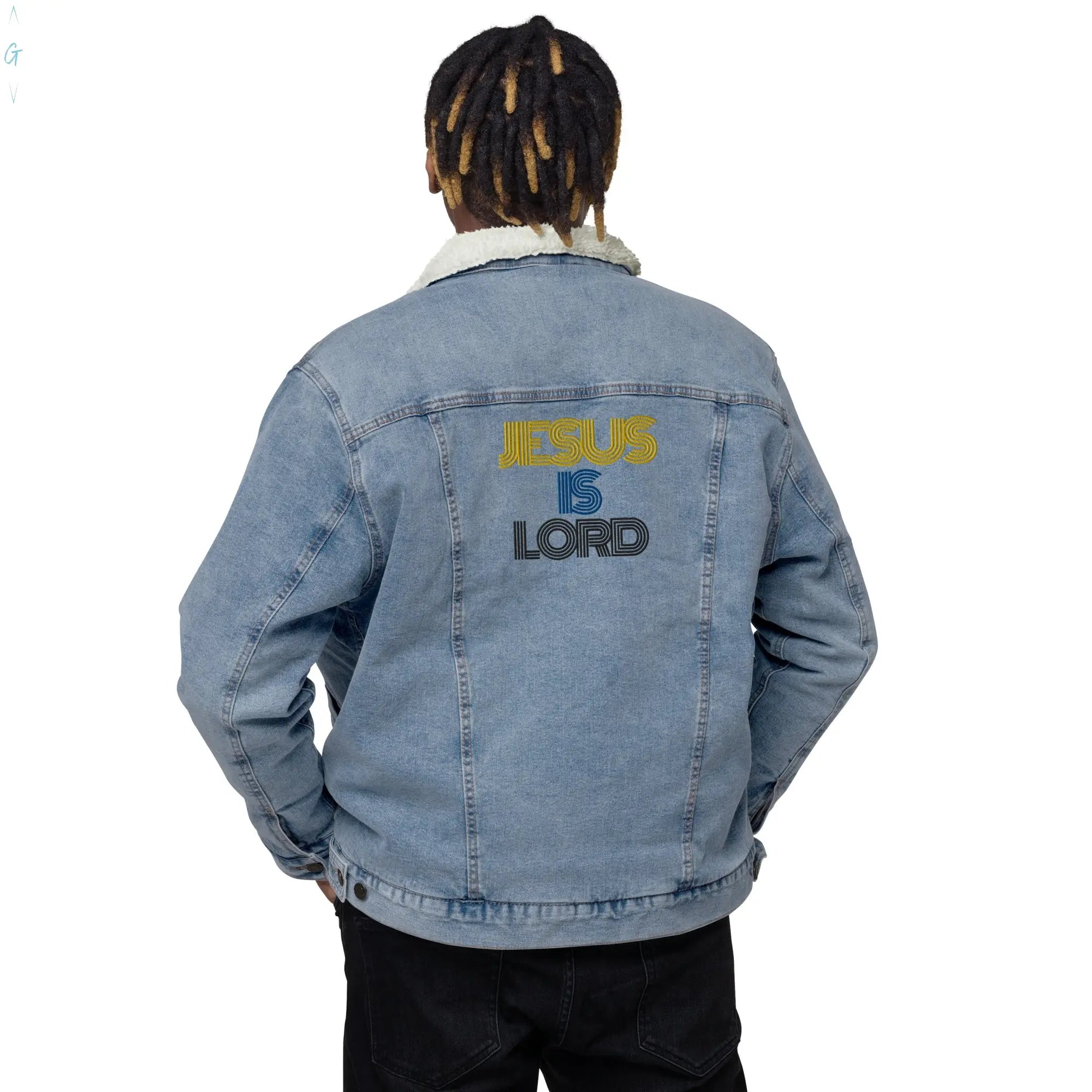 Set Free Denim Sherpa Jacket God's Corner Store