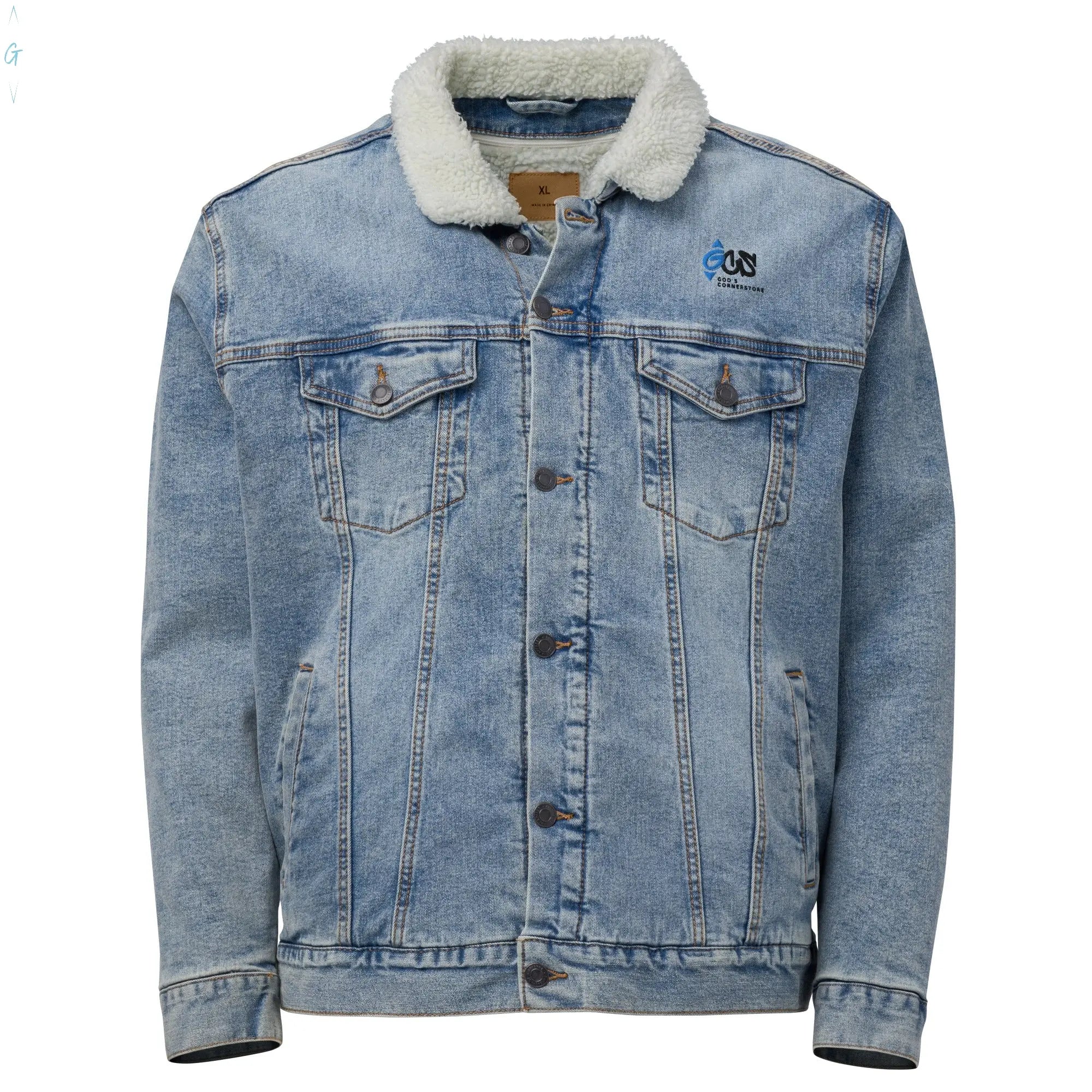 Set Free Denim Sherpa Jacket God's Corner Store