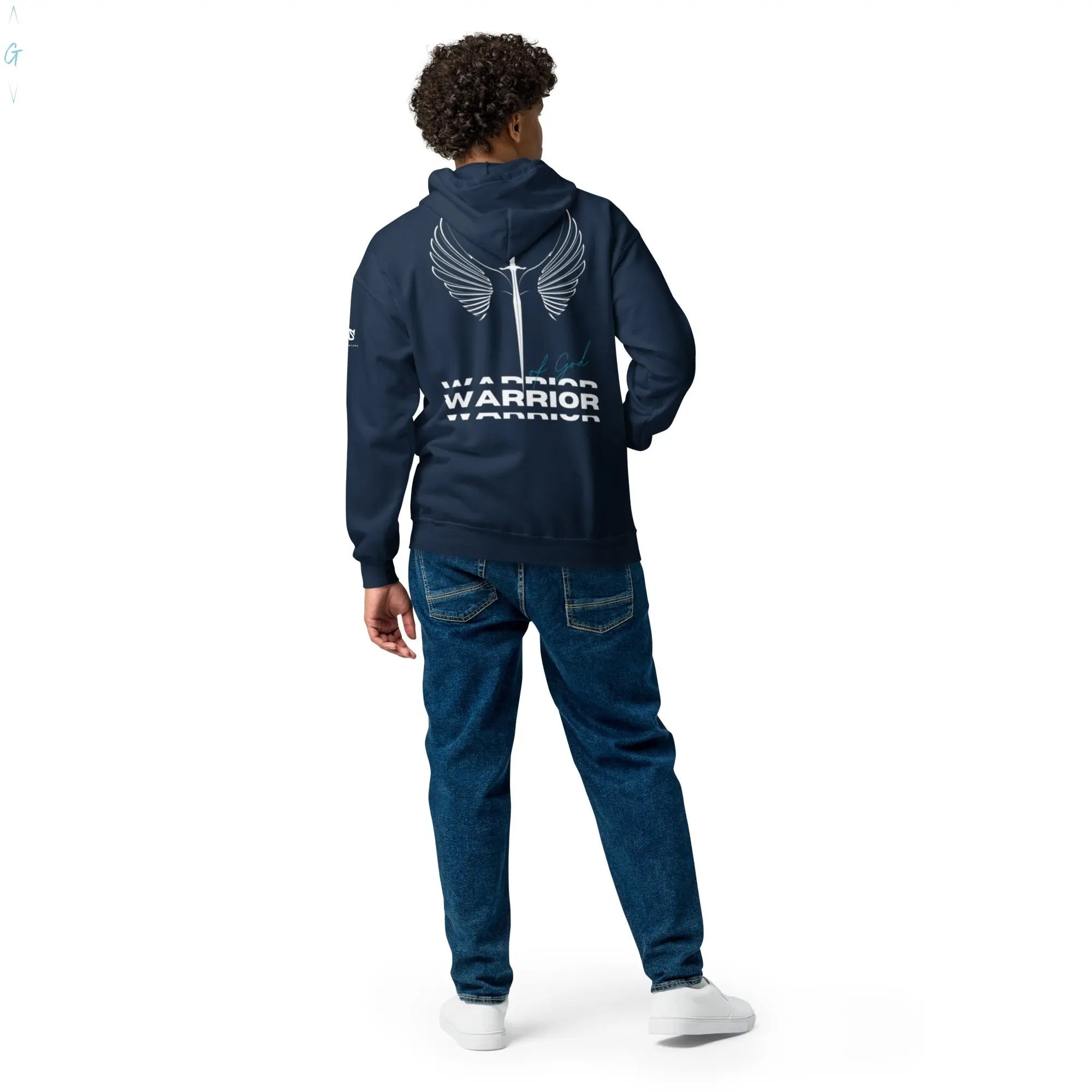Warrior of God Heavy Blend Zip Hoodie God's Corner Store