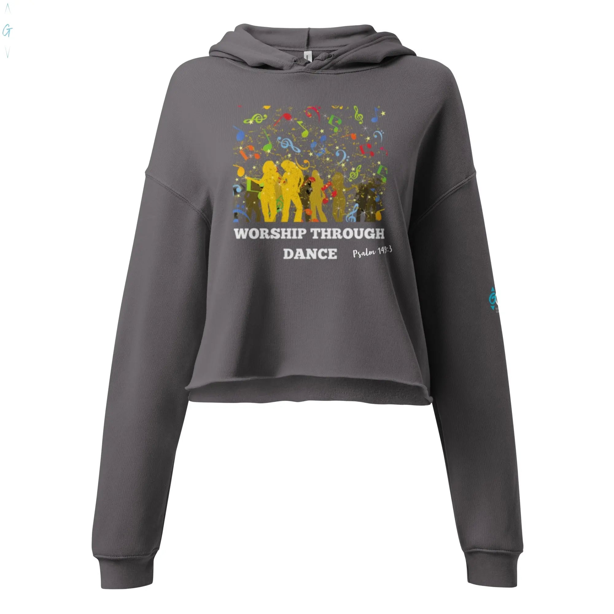 Worship through dance Crop Hoodie God's Corner Store
